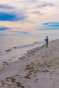 sanibel fishing at island inn beach